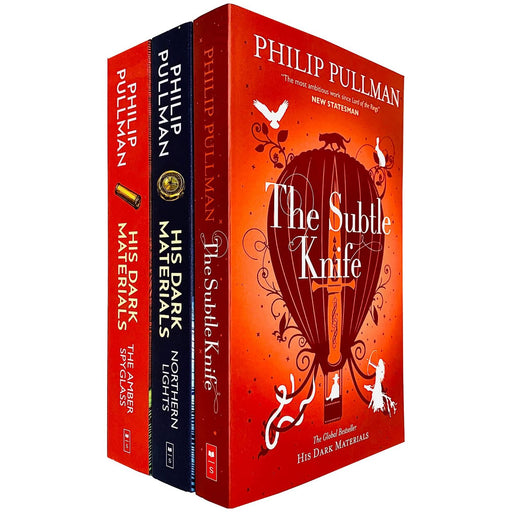 Philip Pullman His Dark Materials Trilogy 3 Books Collection Set (Northern Lights, The Subtle Knife, The Amber Spyglass) - The Book Bundle