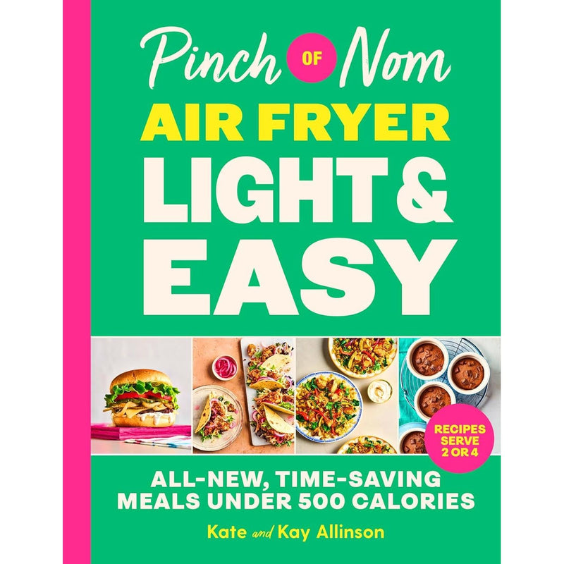 Bluebird Pinch of Nom Air Fryer books set featuring light and easy recipes, includes three cookbooks by Kate Allinson & Kay Allinson.