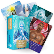 Angel Prayers Oracle Cards by Kyle Gray, a deck of angel guidance cards featuring spiritual illustrations and messages.