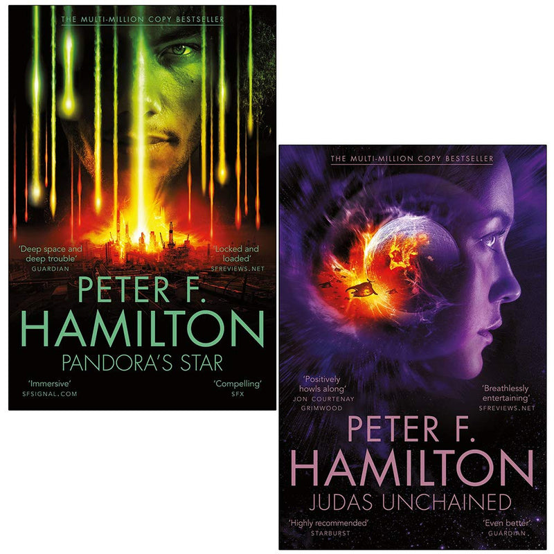 Commonwealth Saga Series 2 Books Collection Set By Peter F. Hamilton (Pandora's Star, Judas Unchained) - The Book Bundle
