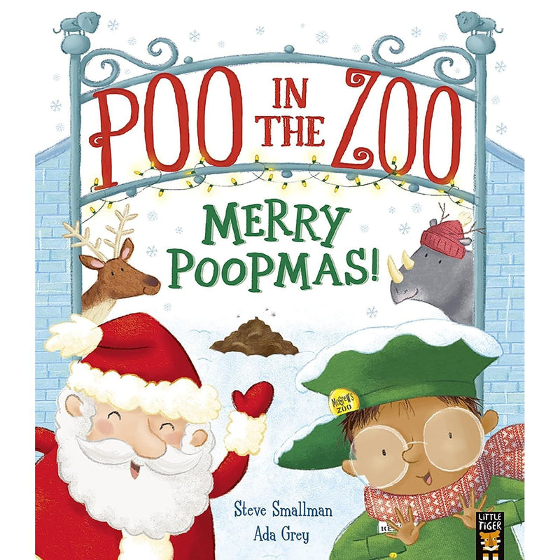 Poo In The Zoo 3-book collection set by Steve Smallman and Ada Grey, paperback children's fiction books