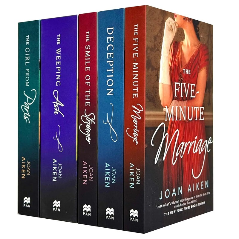 Joan Aiken 5 Books Collection Set(The Five-Minute Marriage ,Deception ,The Smile of the Stranger ,The Weeping Ash & The Girl from Paris) - The Book Bundle