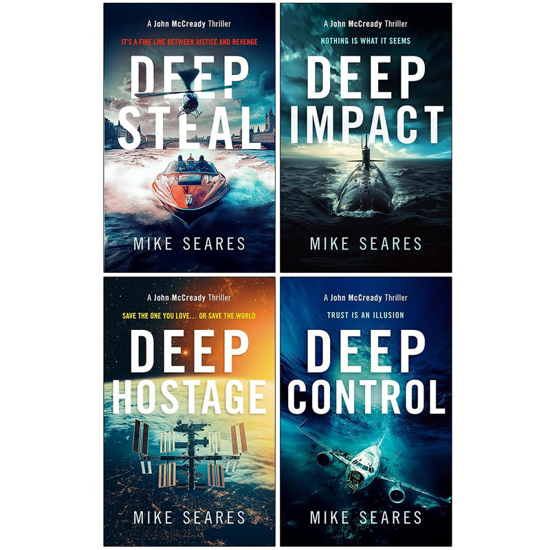 John McCready Thriller Series 4 Books Collection Set By Mike Seares - Fiction - Paperback
