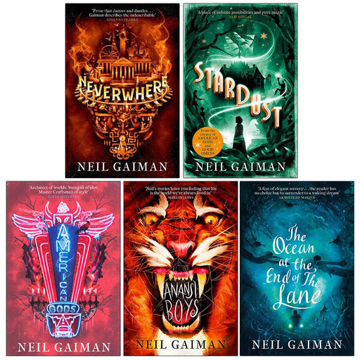 Neil Gaiman 5 Books Collection Set American Gods, Ocean at the End of the Lane - The Book Bundle