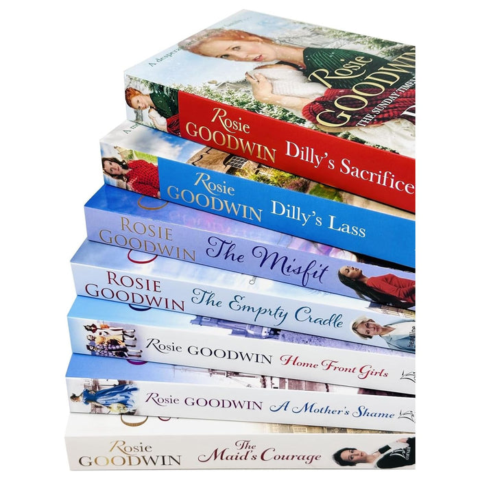 Rosie Goodwin 7 Books Collection Set The Empty Cradle, Home Front Girls, The Maid's Courage - The Book Bundle