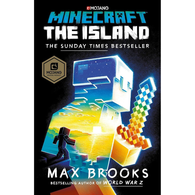 Minecraft 3-book collection set by Max Brooks featuring The Island, The Mountain, and The Village in paperback format.