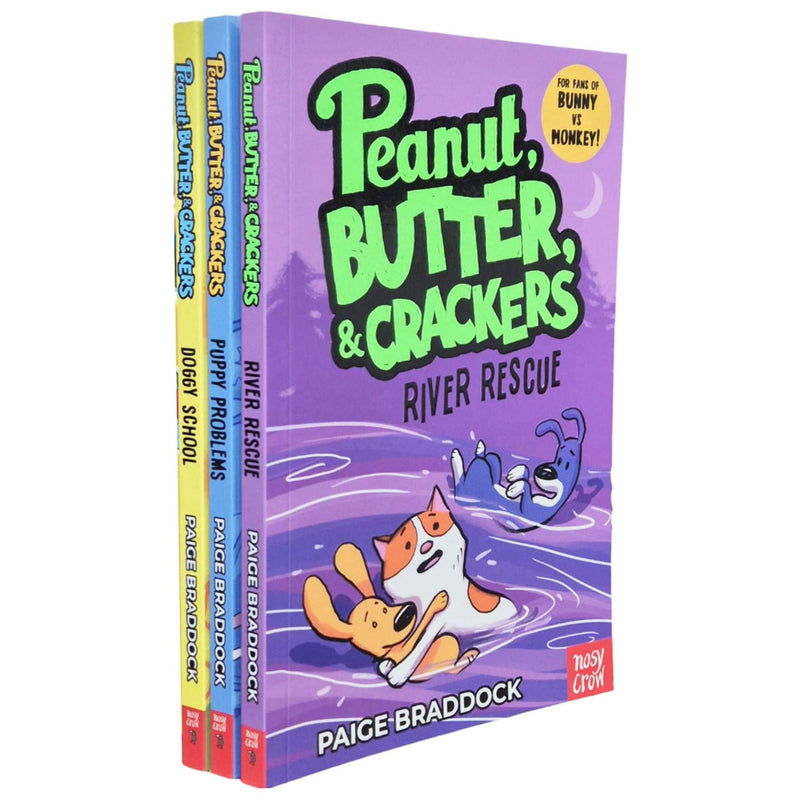 Set of three Nosy Crow UK Ltd picture books featuring Puppy Problems, River Rescue, and Doggy School by Paige Braddock.
