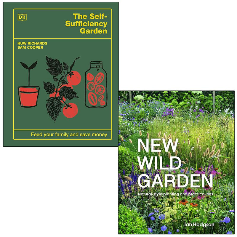 Self-Sufficiency & Gardening 2 Books Collection Set by Huw Richards - Non Fiction - Hardback