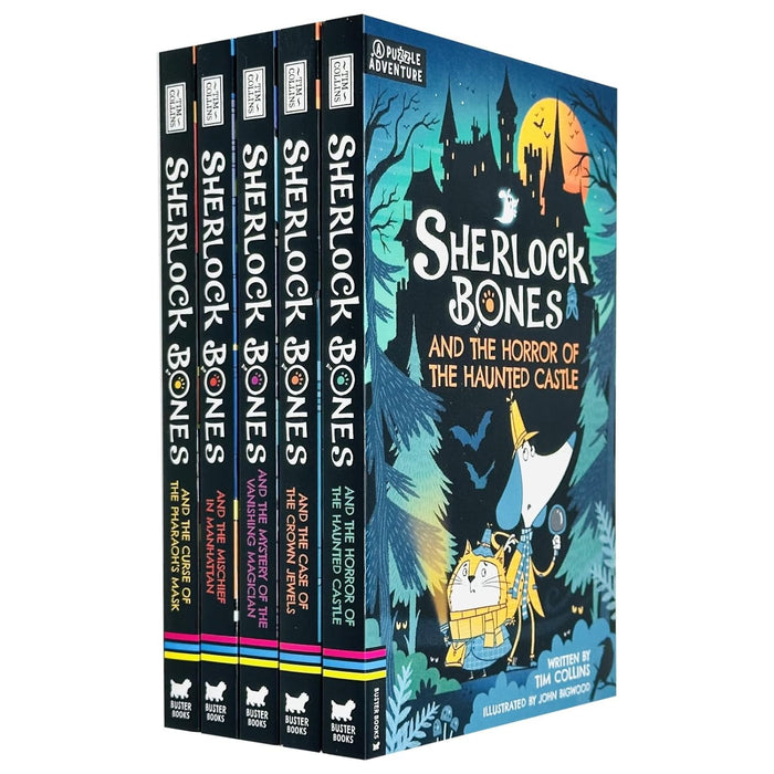 Adventures of Sherlock Bones Series 5 Books Collection Set By Tim Collins - The Book Bundle