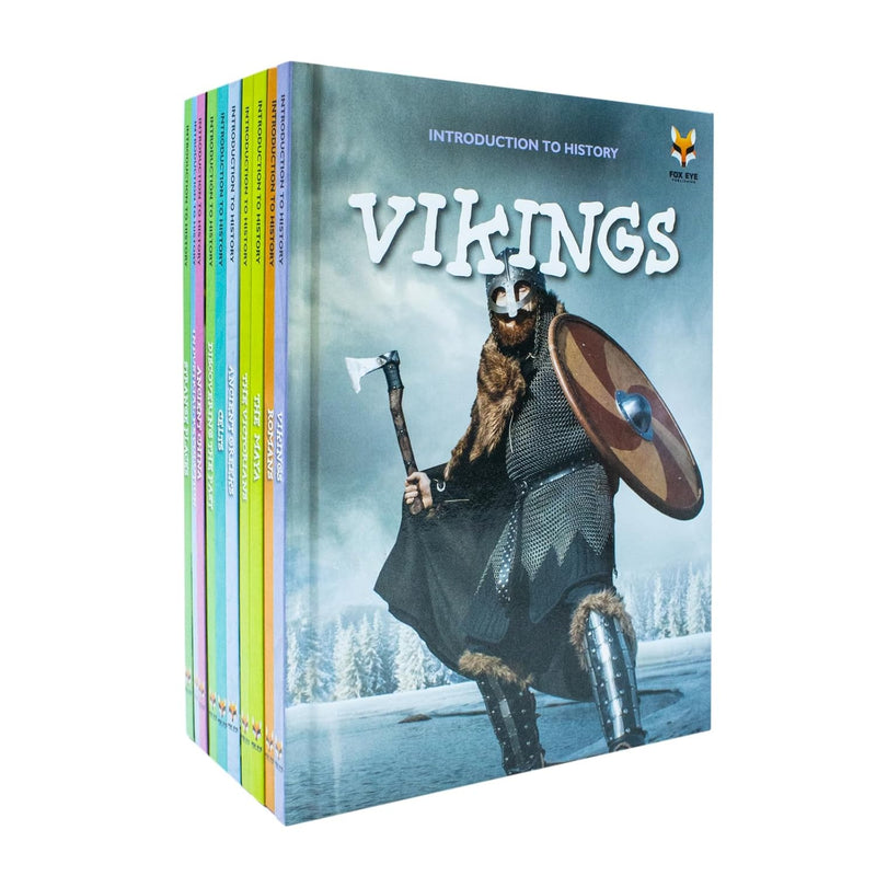 Children's history book set by Jasmine Brooke, includes hardback volumes on Ancient China, Celts, and Discovering the Past.