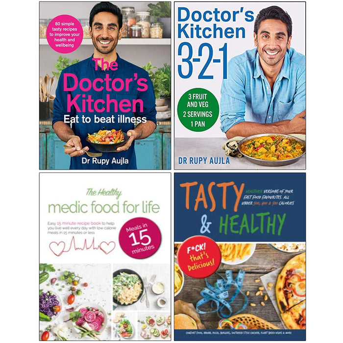 Doctor’s Kitchen 3-2-1,Tasty & Healthy & Healthy Medic Food for Life 4 Books Set - The Book Bundle