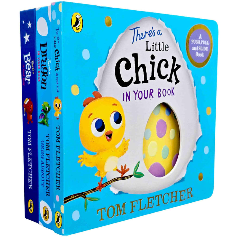 Who's In Your Book? Series 3 Picture Books Collection Set (There's a Dragon in Your Book, There's a Bear in Your Book and There's a Little Chick In Your Book) - The Book Bundle