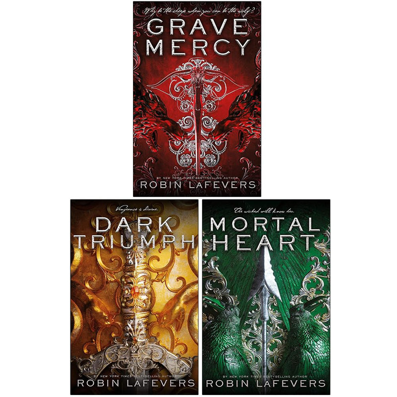 His Fair Assassin Trilogy 3 Books Collection Set By Robin LaFevers (Grave Mercy, Dark Triumph and Mortal Heart)