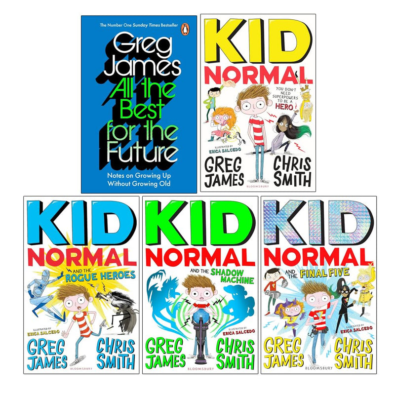 Kid Normal 5 Books Collection Set by Greg James Featuring All Titles - Fiction - Mixed Format