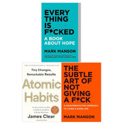 The Subtle Art of Not Givinga F*c,Everything is F*cked,Atomic Habits 3 Books  Collection Set - The Book Bundle