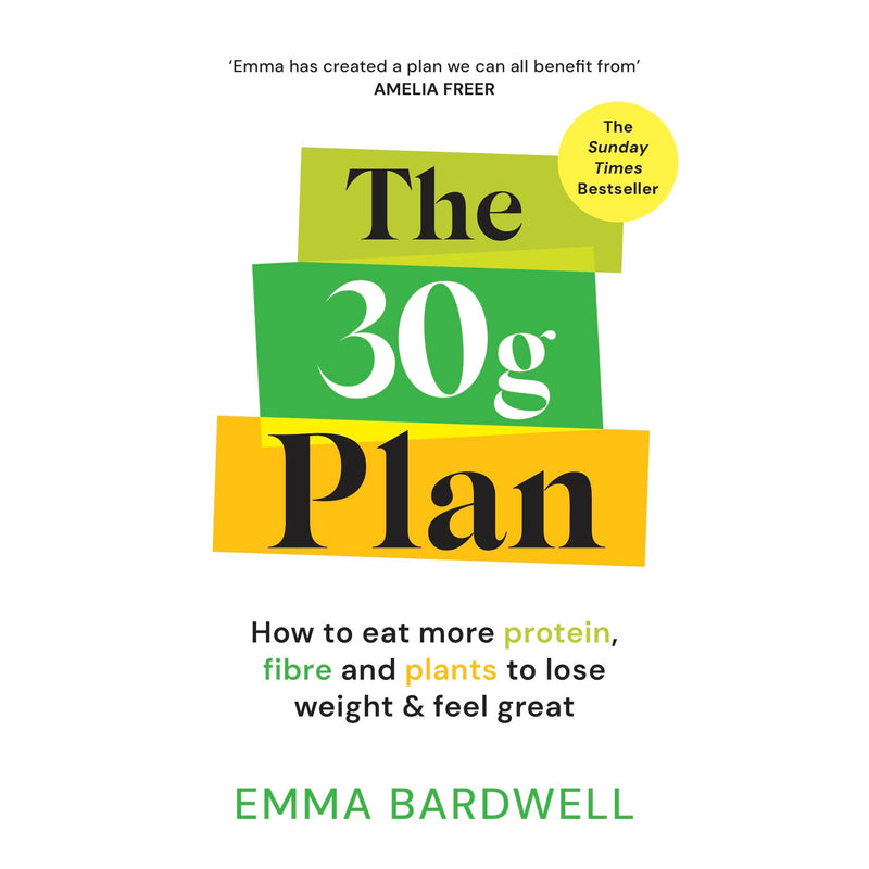 Book cover for "The 30g Plan" by Vermilion, featuring a clean design with green accents and the title text on a white background.