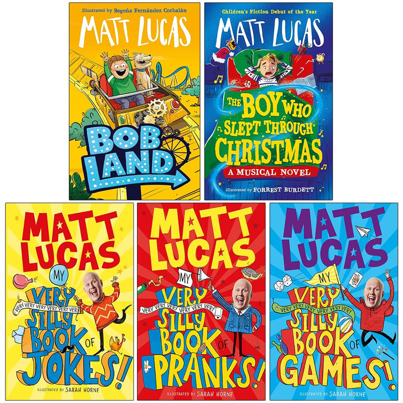 Matt Lucas 5 Books Collection Set (BobLand(HB), The Boy Who Slept Through Christmas) - The Book Bundle