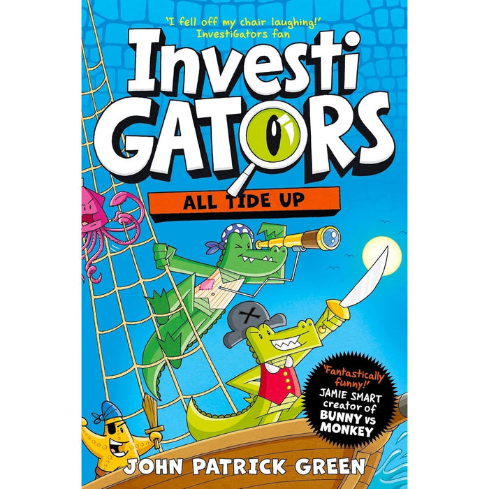 InvestiGators Series by John Patrick Green 4 Books Set 6-9 (All Tide Up, Heist and Seek, Class Action, Case Files) - The Book Bundle