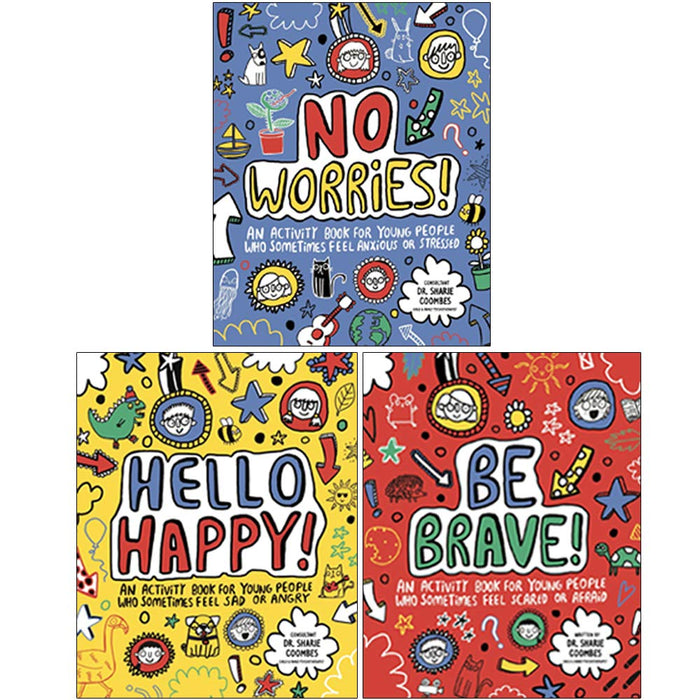 Katie Abey 3 Books Collection Set (No Worries! Mindful Kids, Hello Happy! Mindful Kids, Be Brave! Mindful Kids) - The Book Bundle