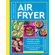 Hot air fryer and cookbook collection set featuring The Complete Air, The Slim 800 Hot Air Fryer, and four cookbooks by Dom Milner and Iota.