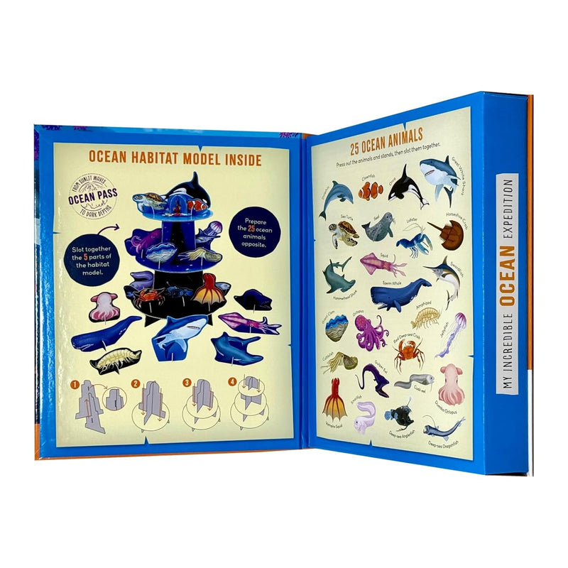 My Incredible Ocean Expedition STEM Explorer 3D model and book kit by Anita Ganeri, featuring two windmill illustrations on the paperback cover.