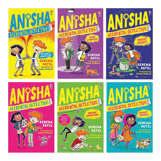 Anisha, Accidental Detective Series 6 Books Collection Set By Serena Patel (Accidental Detective, School's Cancelled, Granny Trouble, Show Stoppers, Holiday Adventure and Fright Night) - The Book Bundle
