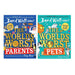David Walliams World's Worst Series 2 Book Set Collection (World's Worst Parents, World's Worst Pets) - The Book Bundle