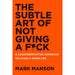 Confidence Reset Not Louder Just Realer By Dex Harmon, Subtle Art of Not Giving a F*ck By Mark Manson 2 Books Collection Set - The Book Bundle