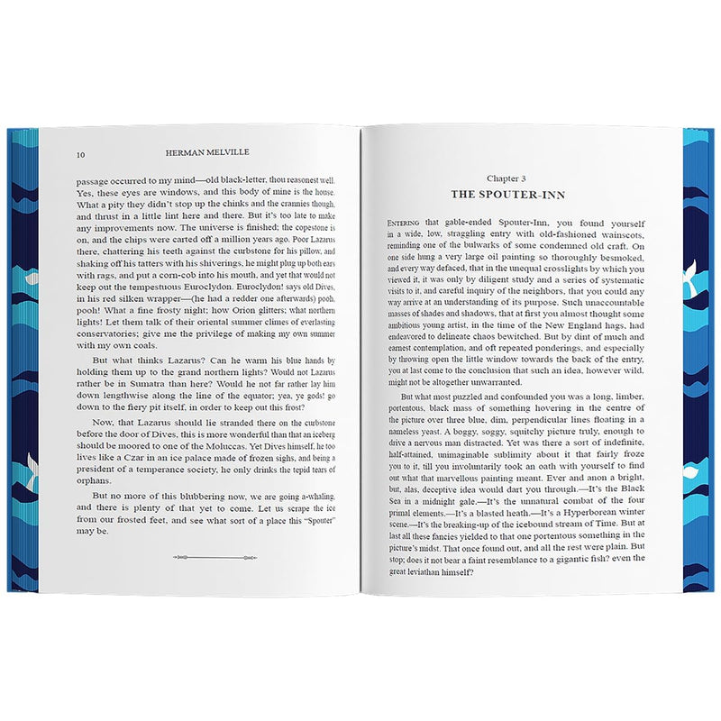 Moby Dick by Herman Melville: Wilco Classics Sprayed Edge Premium by Herman Melville - The Book Bundle