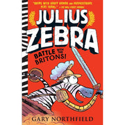 Six-book Julius Zebra collection by Gary Northfield, paperback fiction set featuring colorful cartoon zebra characters.
