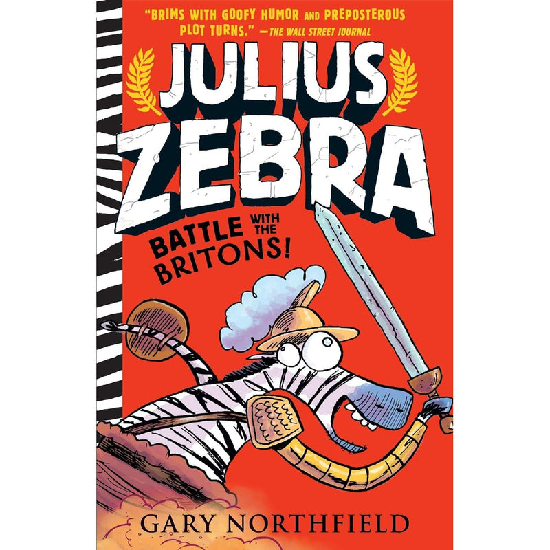 Six-book Julius Zebra collection by Gary Northfield, paperback fiction set featuring colorful cartoon zebra characters.