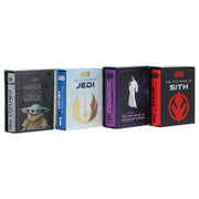 Set of four Star Wars tiny books by Insight Editions including Sith, Jedi, Legendary Women, and Grogu, in paperback.