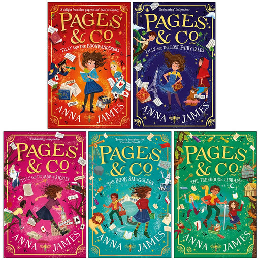 Pages & Co Collection 5 Books Set by Anna James Book Smugglers,Treehouse Library - The Book Bundle