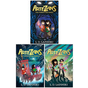 Artezans Series 3 books collection set by L.D. Lapinski, fiction paperback novels, displayed with colorful covers and spine details.