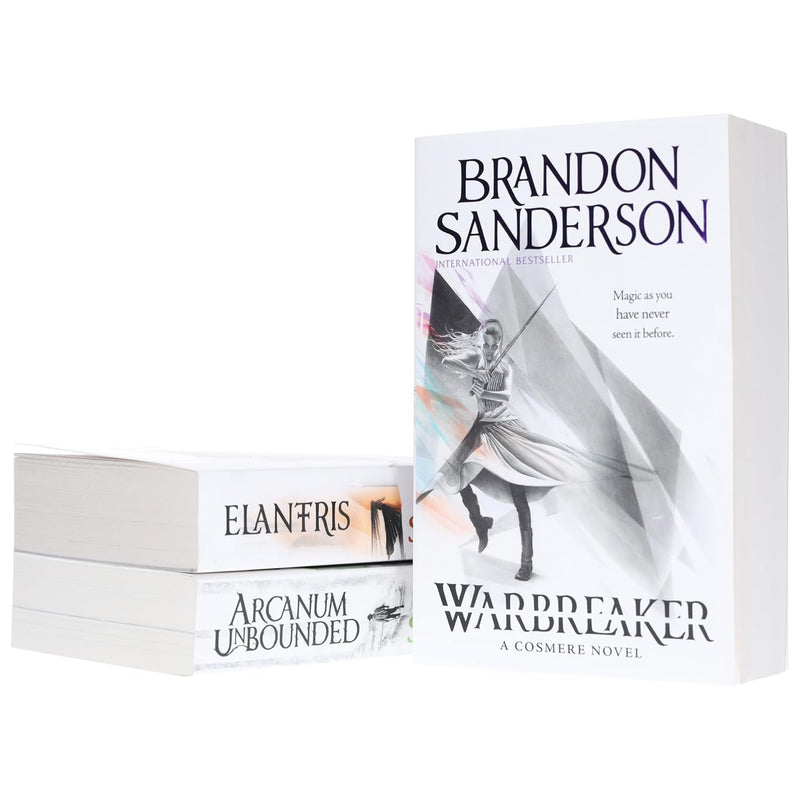Brandon Sanderson 3 Books Collection Set (Arcanum Unbounded, Elantris & Warbreaker) - The Book Bundle