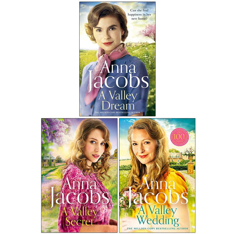 Backshaw Moss Series Anna Jacobs Collection 3 Books Set Valley Dream - The Book Bundle