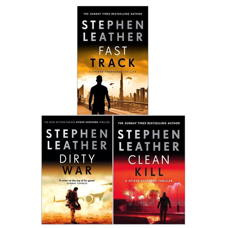 Spider Shepherd Thrillers 3 Books Collection Set by Stephen Leather - Fiction - Paperback