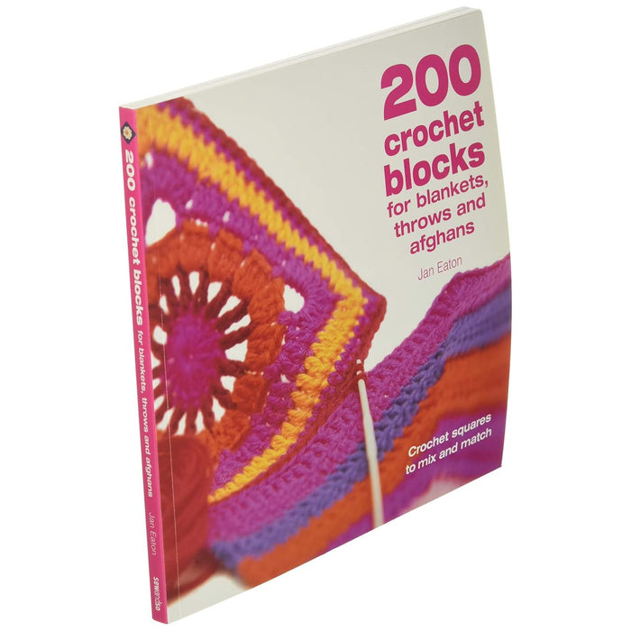 200 Crochet Blocks For Blankets, Throws And Afghans: Crochet Squares to Mix-and-Match - The Book Bundle