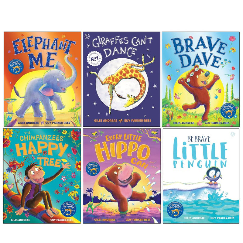Giraffes Can't Dance & Be Brave Little Penguin 6 Books Collection Set by Giles Andreae - Fiction - Paperback