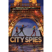 Six-book City Spies series collection by James Ponti for middle grade readers, featuring colorful covers and spy-themed illustrations.