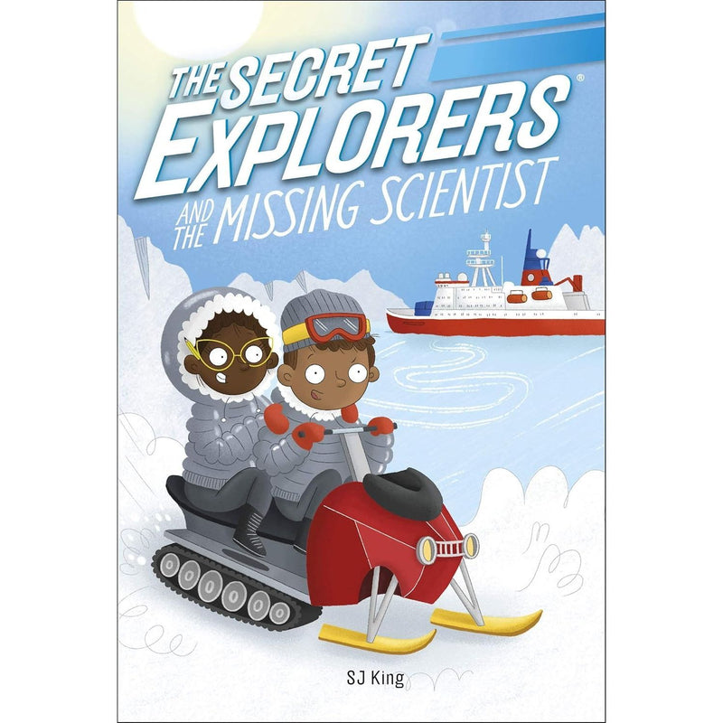 Set of eight The Secret Explorers fiction paperback books by SJ King, featuring colorful covers and adventurous themes.