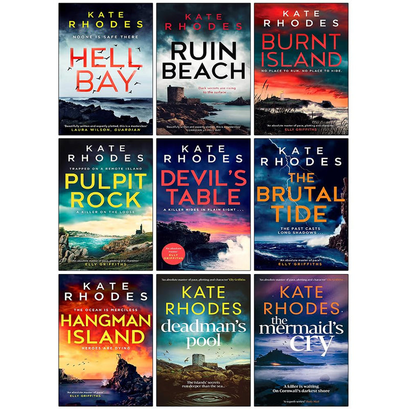 The Isles of Scilly Mysteries 9 Books Collection Set by Kate Rhodes - Fiction - Paperback