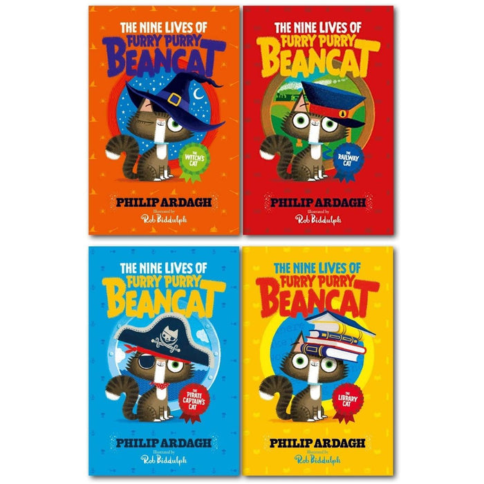 The Nine Lives of Furry Purry Beancat 4 Books Collection Paperback - The Book Bundle