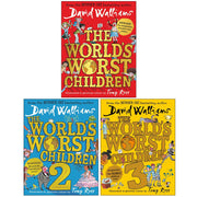 David Walliams Worlds Worst Children Collection 3 Books Set (The Worlds Worst Children 1, 2 & 3) - The Book Bundle