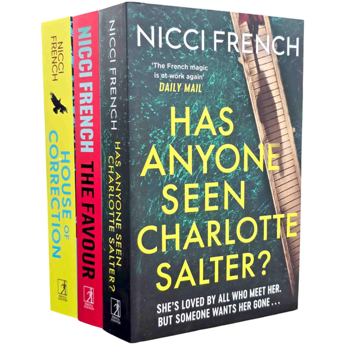 Nicci French 3 Books Collection Set (House of Correction, The Favour and Has Anyone Seen Charlotte Salter?) - The Book Bundle