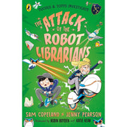 Two paperback books from the Underpants Of Chaos collection by Sam Copeland and Jenny Pearson for ages 7-9, featuring colorful covers.