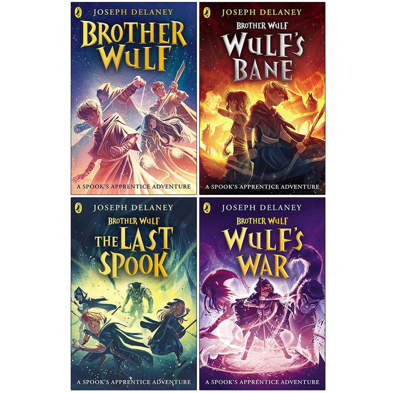 The Spook's Apprentice Brother Wulf 4 Books Collection Set by Joseph Delaney - Fiction - Paperback