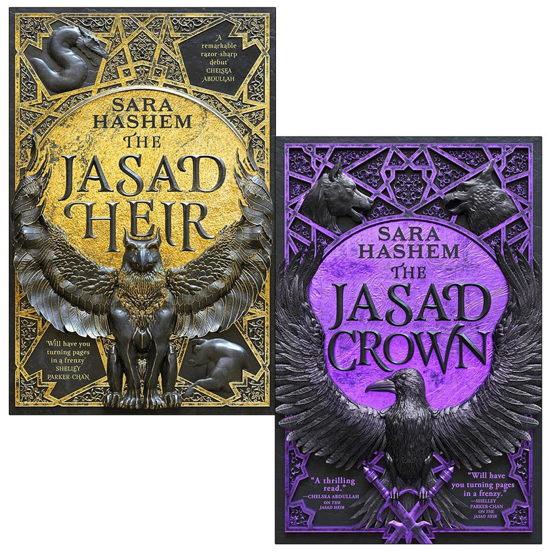 Set of two paperback books from Sara Hashem's The Scorched Throne Series 2 collection, featuring fantasy fiction covers.
