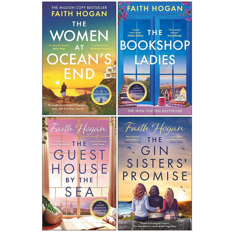 Faith Hogan Collection 4 Books Set (The Women at Ocean's End, The Bookshop Ladies, The Guest House by the Sea and The Gin Sisters' Promise) - The Book Bundle