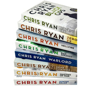 Danny Black Series 8 Books collection by Chris Ryan in paperback, featuring thriller fiction by Hodder Paperbacks Ltd.